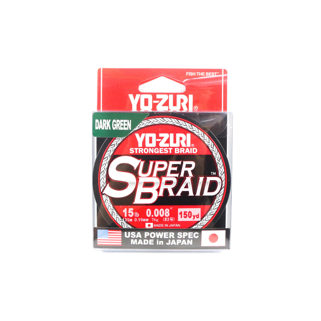 Yo-Zuri Super Braid Dark Green 150yd, 15lbs