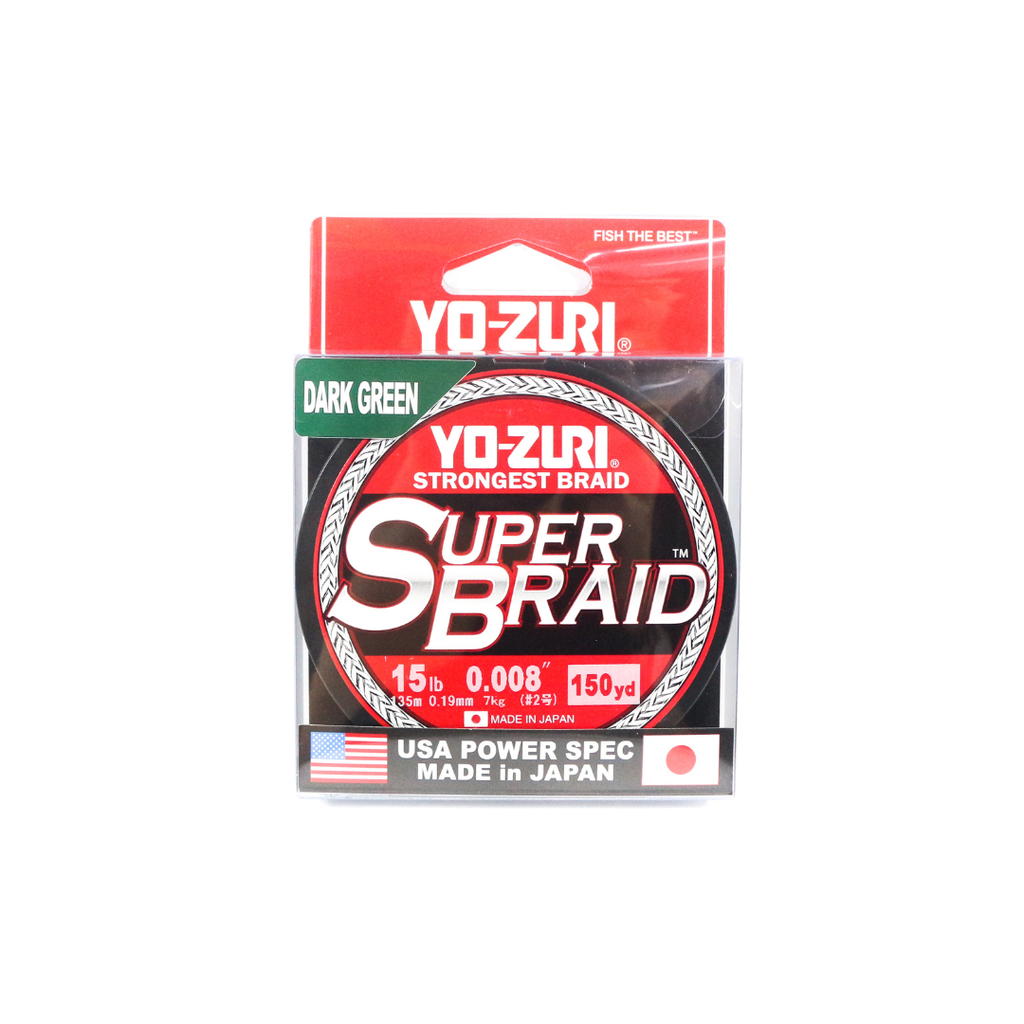 Yo-Zuri Super Braid Dark Green 150yd, 10lbs