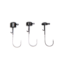 X Zone Ned Rig Head, Black, 1/16oz (5/pk)