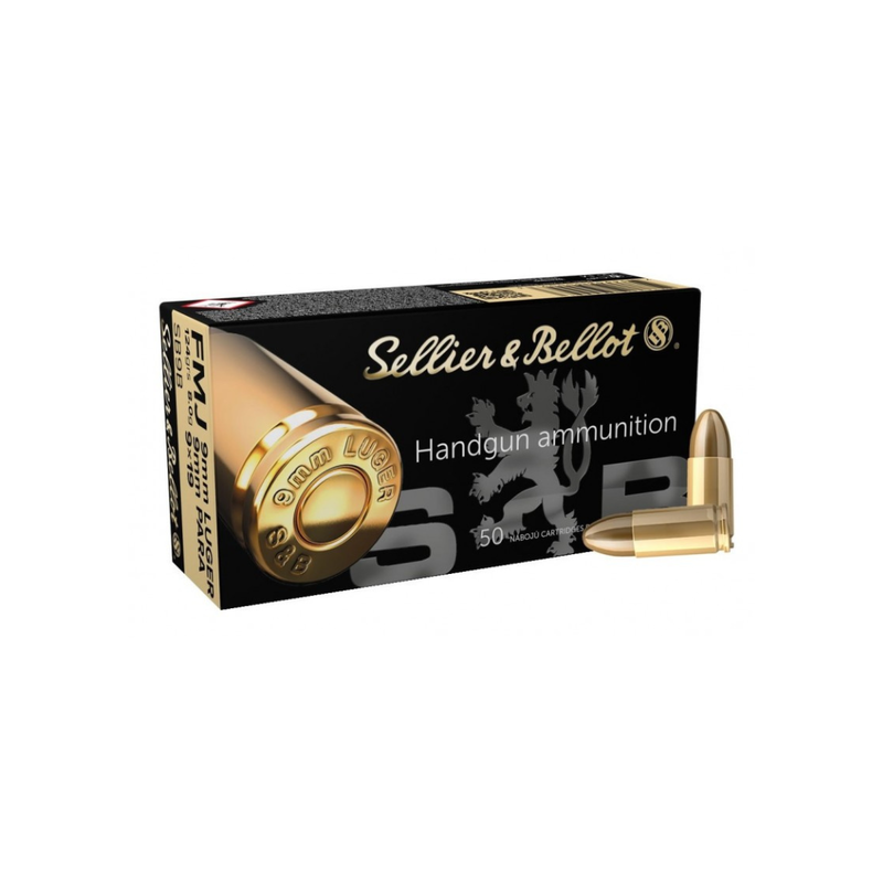 Sellier & Bellot 9mm Luger FMJ, 124gr (50pk)