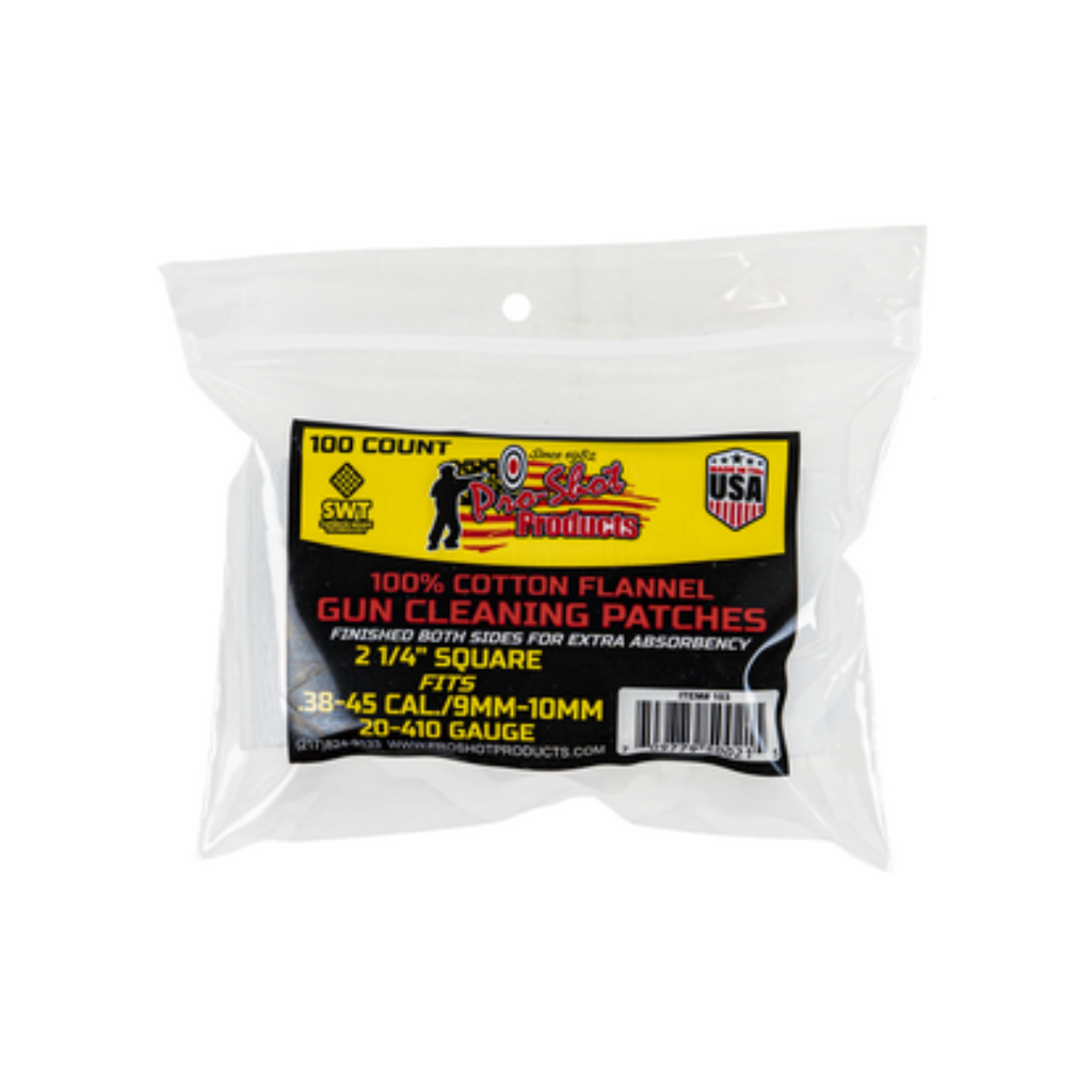 Pro-Shot .38-.45 Cal./ 20- 410 GA Patches (100pk)