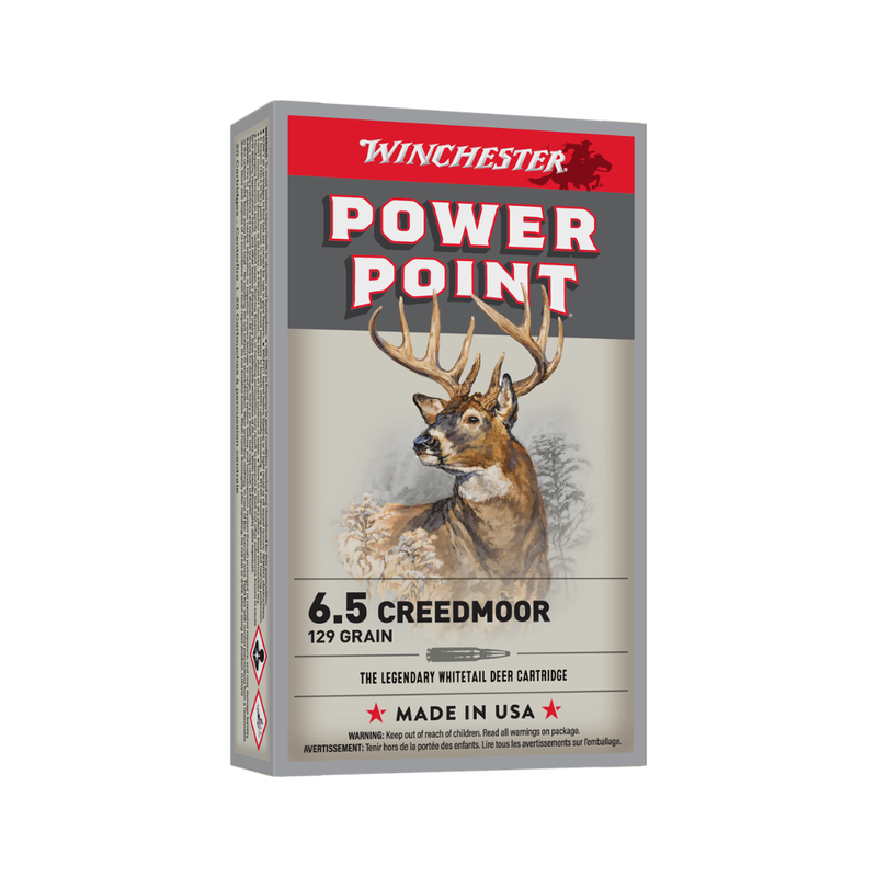 Winchester Power Point 6.5 Creedmoor 129gr (20pk)
