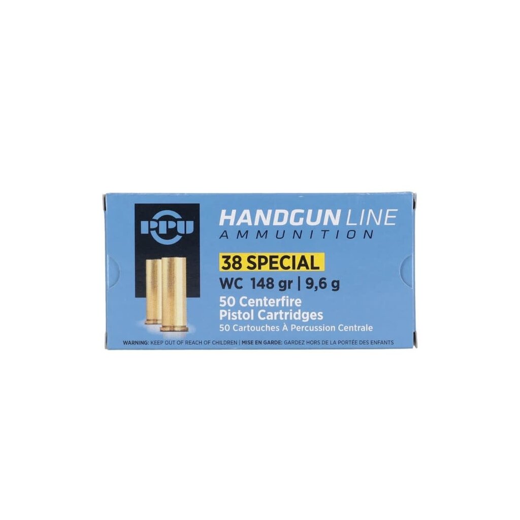 PPU Prvi Partizan c.38 S&W 148gr WC (50pk)