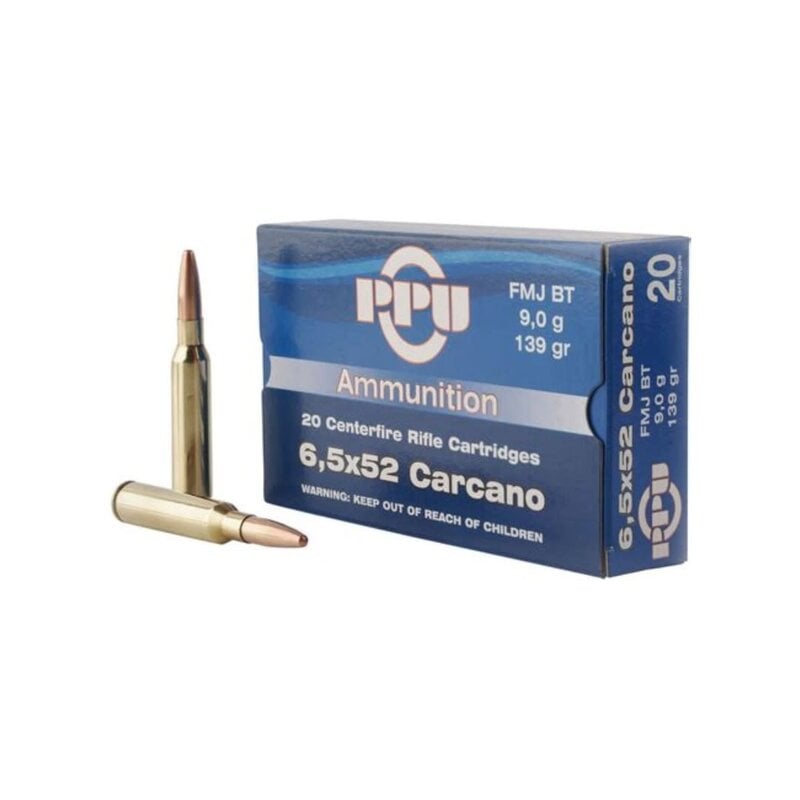 PPU 6.5x52 Carcano FMJ 139gr (20pk)