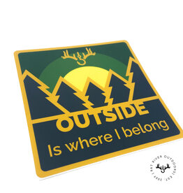 RRO "Outside is where I belong" Sticker (4.92'' x 4.92'')