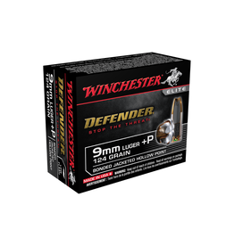 Winchester Defender 9mm+P 124gr Bonded JHP (20pk)