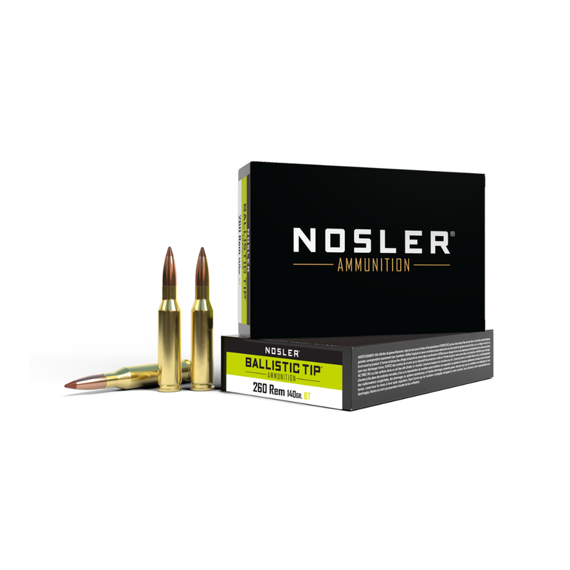 Nosler .260 Rem 140gr Ballistic Tip BT