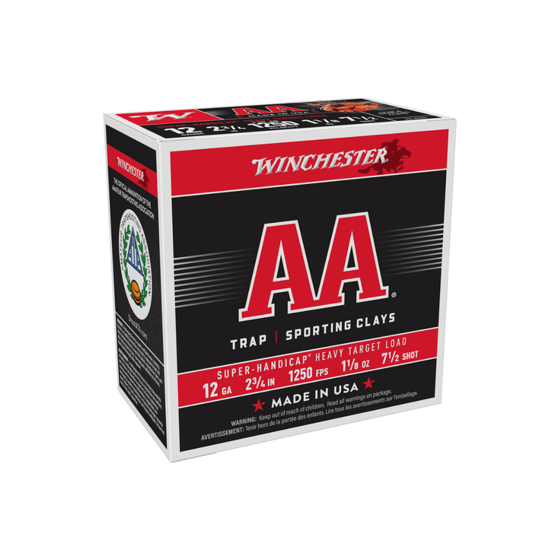 Winchester AA Heavy Target Load 12 GA 2 3/4 1 1/8oz  7 1/2 shot