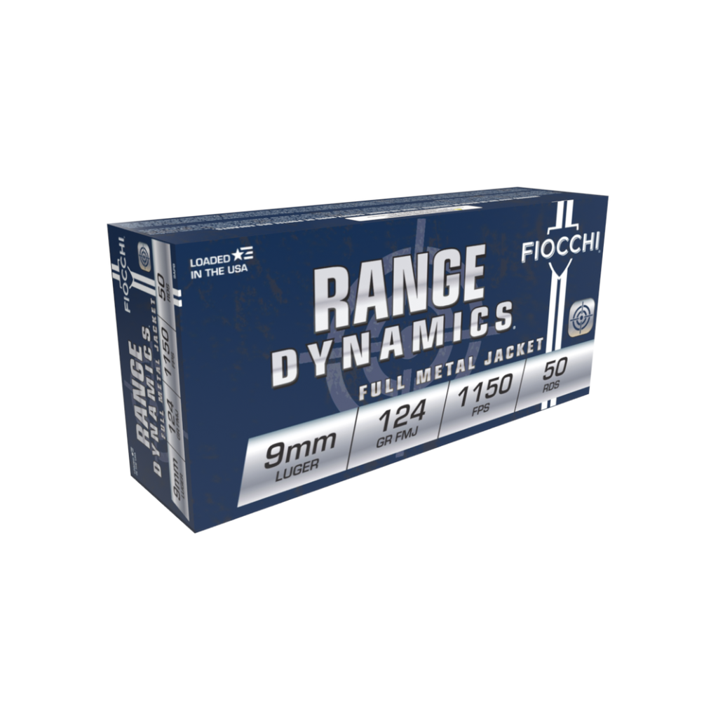 Fiocchi Range Dynamics 9mm 124gr 1150fps (50pk)