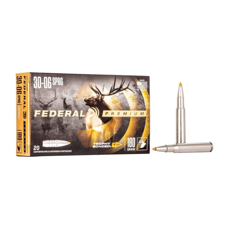 Federal Premium Trophy Bonded Tip 30-06 Sprg 180gr (20pk)