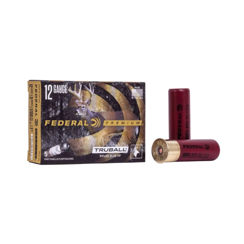 Federal Premium 12ga 3" 1oz Truball Rifled Slug HP (5pk)