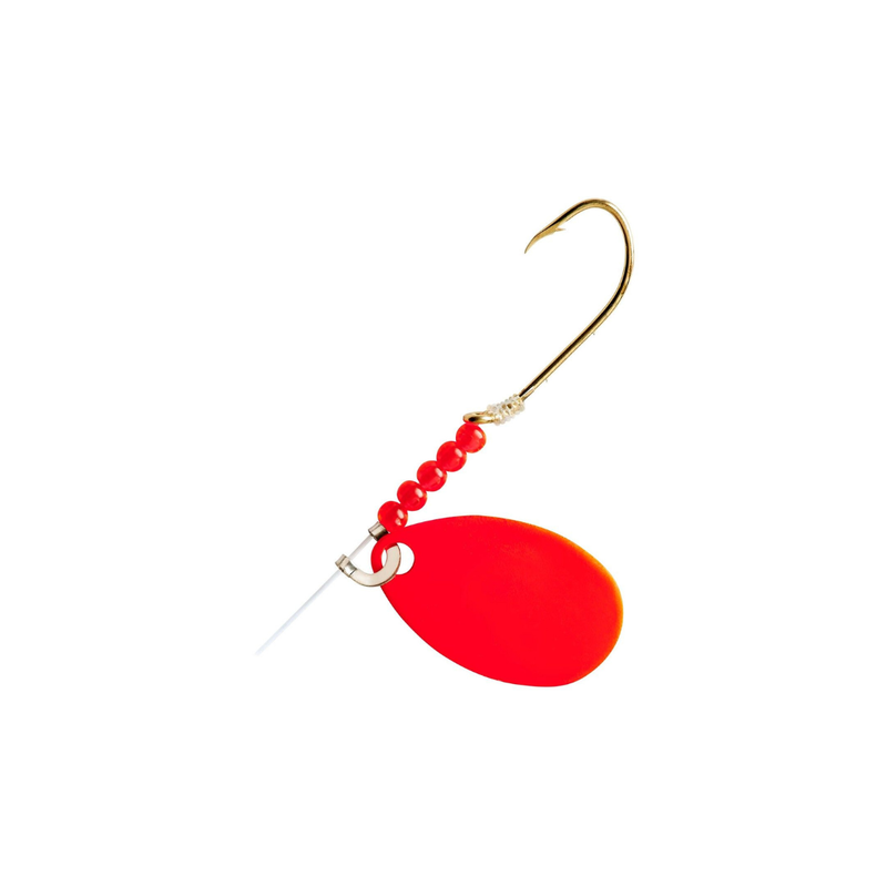 Little Joe LR775 Walleye Spinner (Flo Red Strip Cd) 1pk