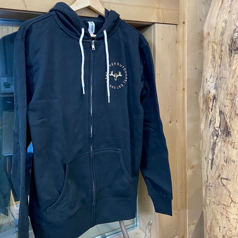 RRO Full Zip Sweater, Lightweight, Black