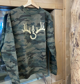 RRO Crewneck Sweatshirt, Forest Camo
