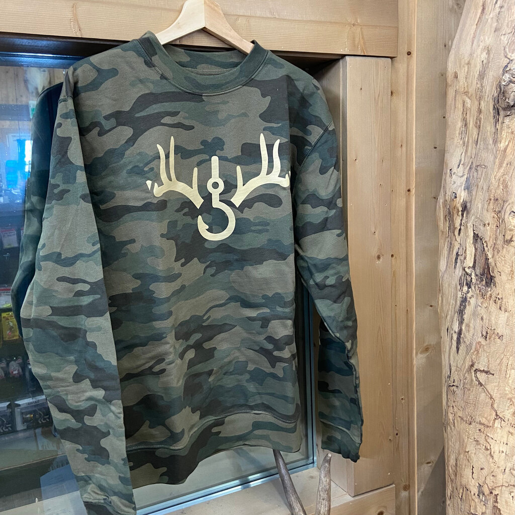 RRO Crewneck Sweatshirt, Forest Camo