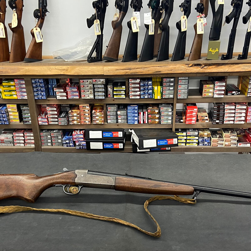 Savage 219 30-30 single shot w/ 220 12ga pitted barrel (light strikes, cracked stock)