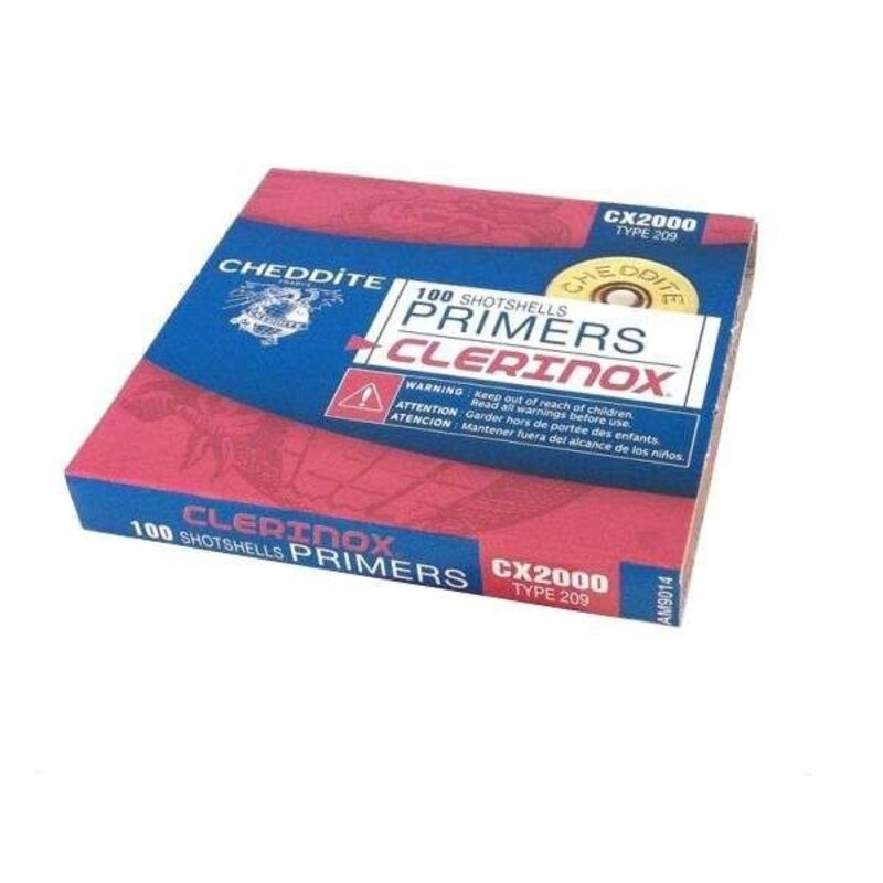 Cheddite Clerinox Primers CX2000 Type 209 (100pk)