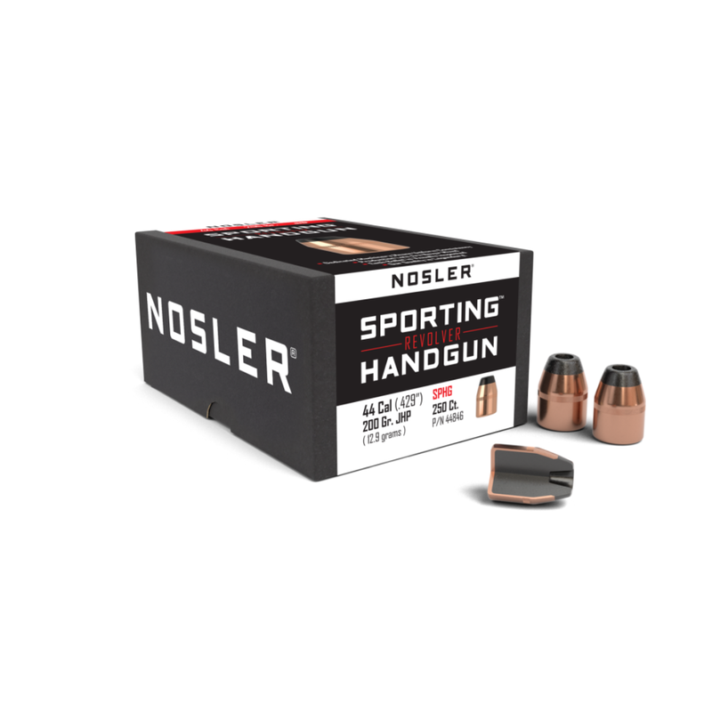 Nosler Sporting Handgun 44 Cal (.429") 200gr JHP (250pk)
