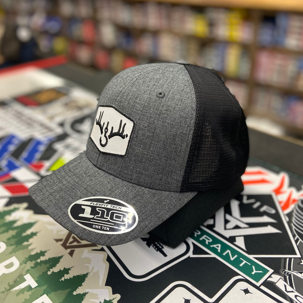 RRO Flexfit 110 Mesh-Back Cap- 110M (Charcoal/Black)