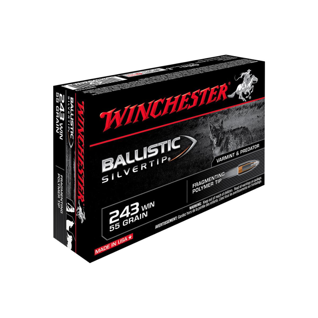 Ballistic Silvertip 243 win 55gr (20pk)