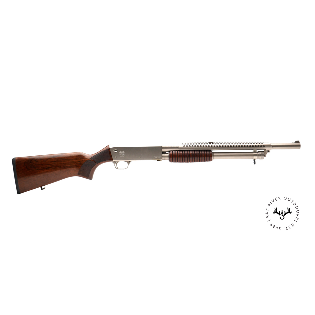 EGE Arms PA37 12ga 3", 18.5" Nickel Plated, Walnut Stock