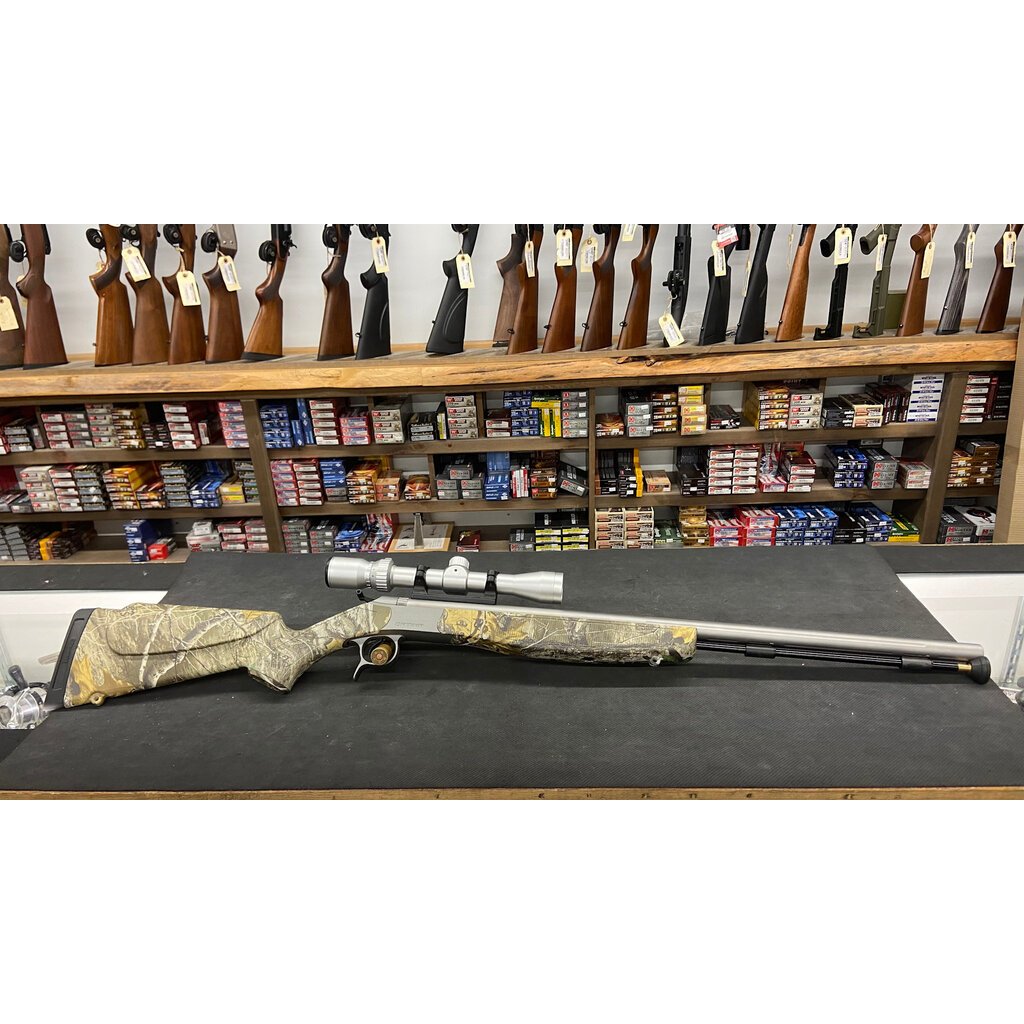 CVA Optima Stainless Camo .50cal w/Bushnell 3-9x40mm & Box