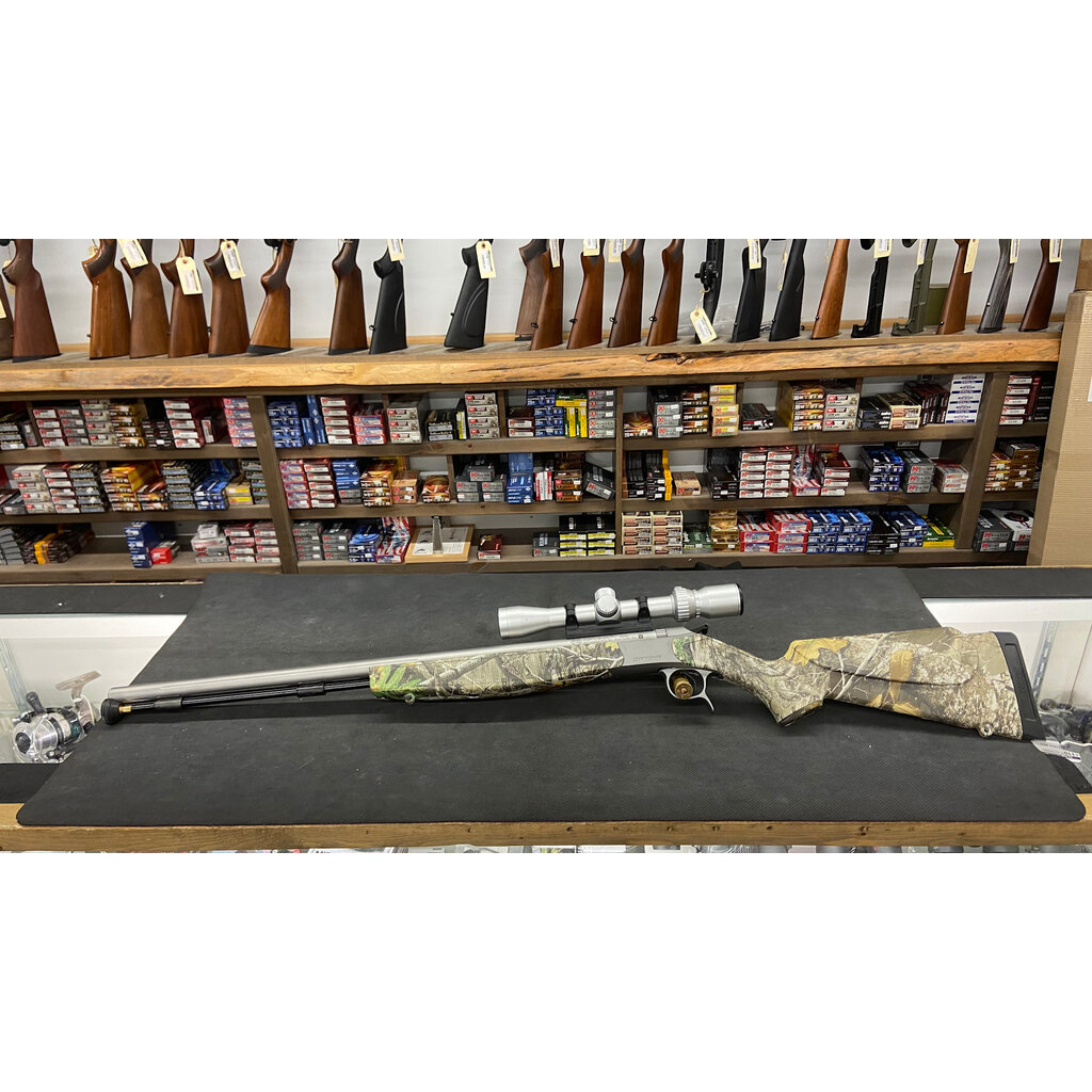 CVA Optima Stainless Camo .50cal w/Bushnell 3-9x40mm & Box