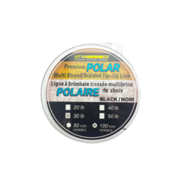 HT Polar Ice braided 50# black ice line 100 yards/spool