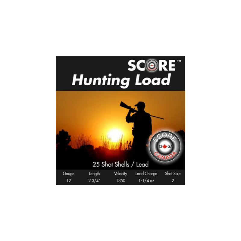 Score 12ga 2,3/4", 1,1/4oz 1350fps #4 Lead (25pk)
