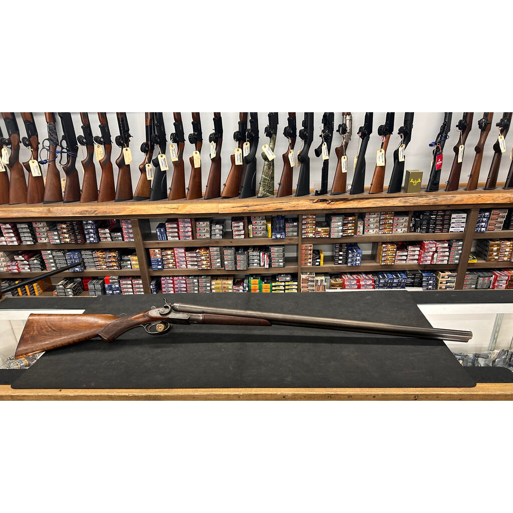 Alger Arms Co. SxS External Hammers 12ga 30" Damascus Barrels