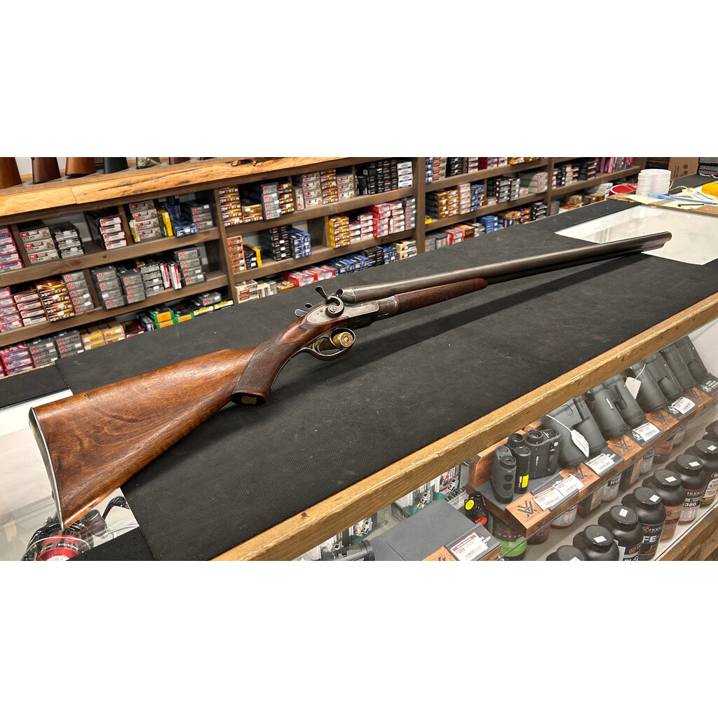 Alger Arms Co. SxS External Hammers 12ga 30" Damascus Barrels