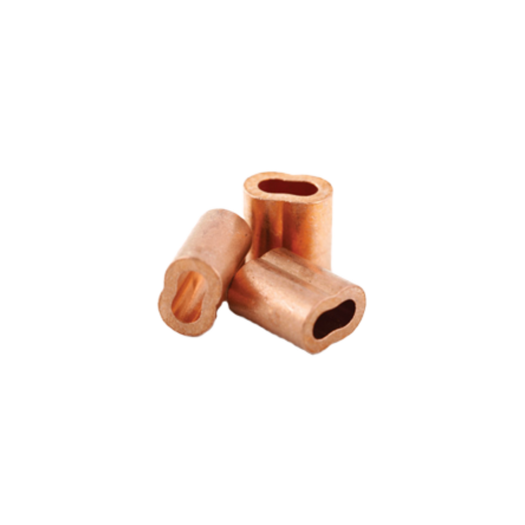 Double Ferrules Copper 3/64 Cable Size (100pk)