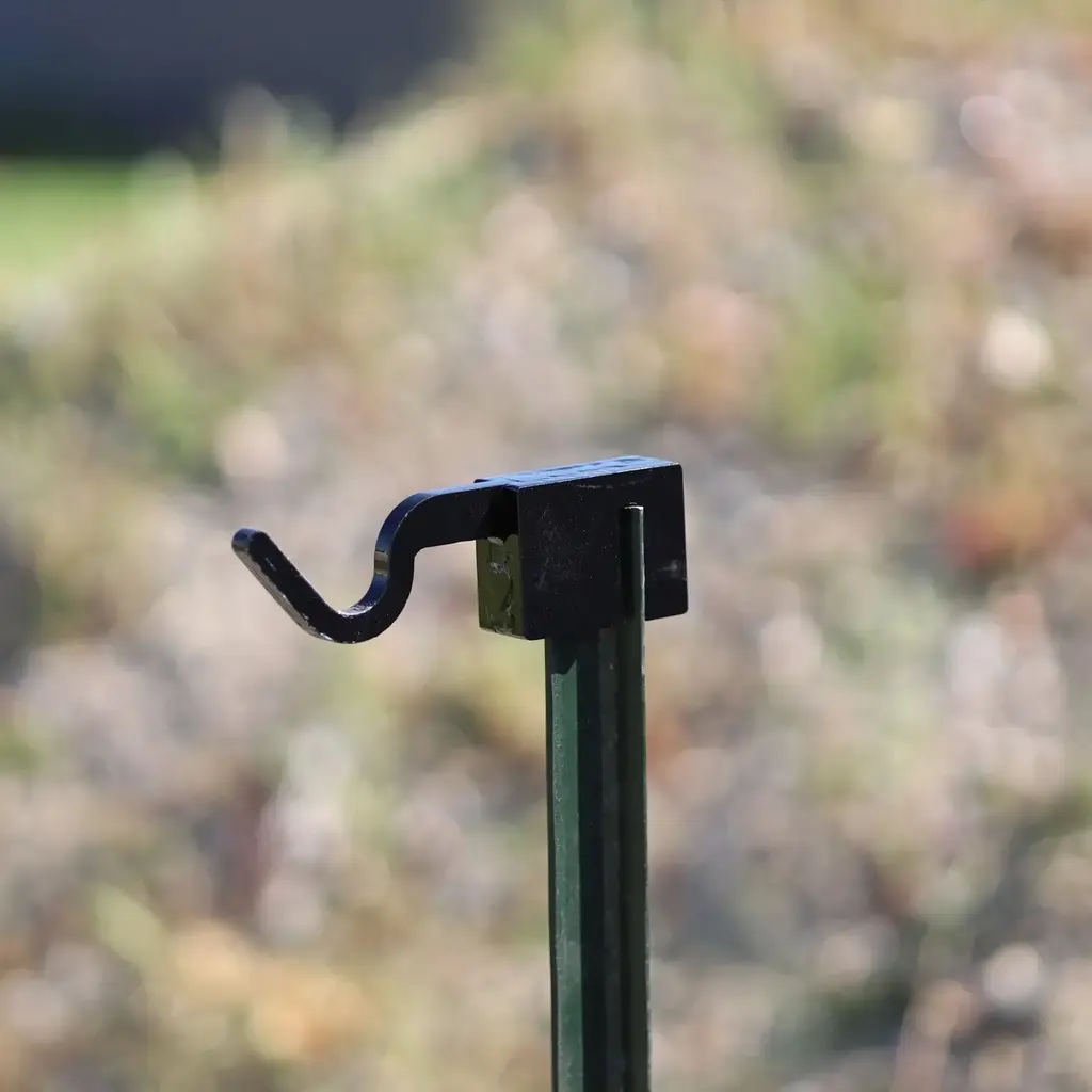 Engage Precision AR500 Steel T Post Topper Hook, 3/8”, Black