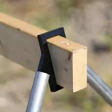 Engage Precision AR500 Steel Target Stand A Frame, 3/8”, 2x4 Cross Beam, Conduit Legs, Black, Set of 2