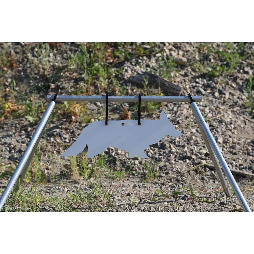 Engage Precision AR500 Steel Target Stand A Frame, 3/8”, Conduit Cross Beam & Legs, Black, Set of 2