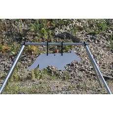 Engage Precision AR500 Steel Target Stand A Frame, 3/8”, Conduit Cross Beam & Legs, Black, Set of 2