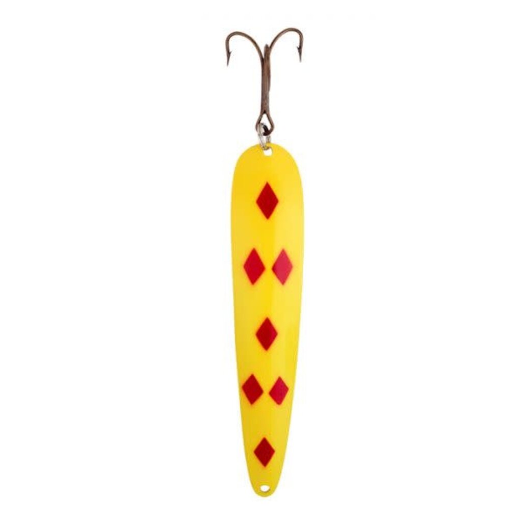 Lucky Strike 6.5" Canoe Wobbler Yellow Red Diamond