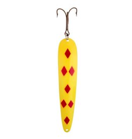 Lucky Strike 6.5" Canoe Wobbler Yellow Red Diamond