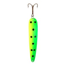 Lucky Strike 6.5 Canoe Wobbler Yellow/Green Black Dot