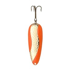 Lucky Strike B1475-13 Devil Bait Spoon- 3.5", 3/4oz, Ham Brass Fl Orange