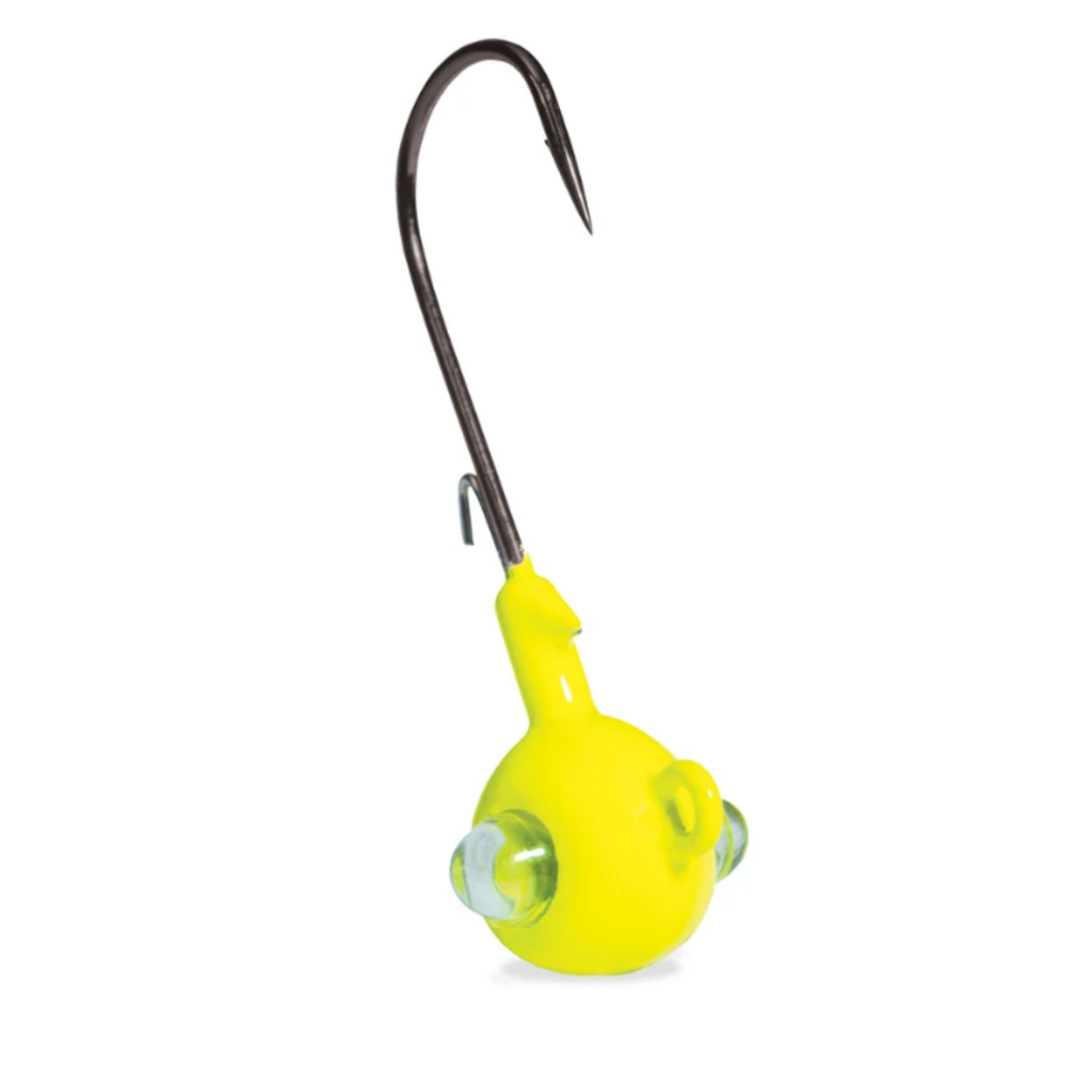 Kalin's Rattlin' Google Eye Jigs 1/4oz, Chartreuse (3 pk)