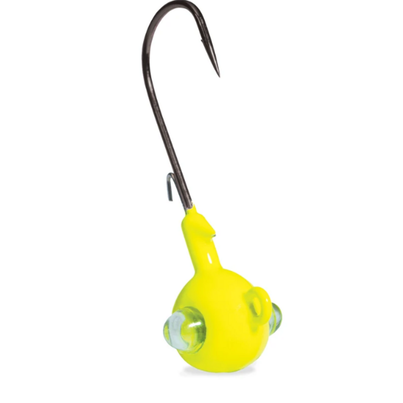 Kalin's Rattlin' Google Eye Jigs 1/4oz, Chartreuse (3 pk)