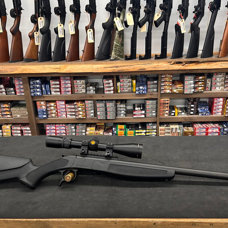 CVA Scout 35 Whelen w/Nikon Prostaff 3-9x40mm & Hornady Dies