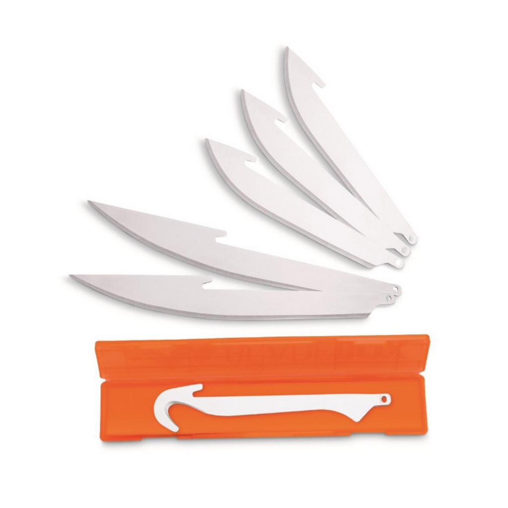 Outdoor Edge RRC-6 RazorSafe 6 Blade Combo Set (fits 3.5" Models with 3-3.5", 2-5.0", 1-Gutting Blade - Blister Package)