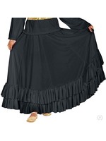 ET Revelation Full Length Praise Skirt with Double Ruffle Bottom