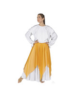 Sheer Devotion Single Layer Chiffon Drape and Skirt Praise Overlay
