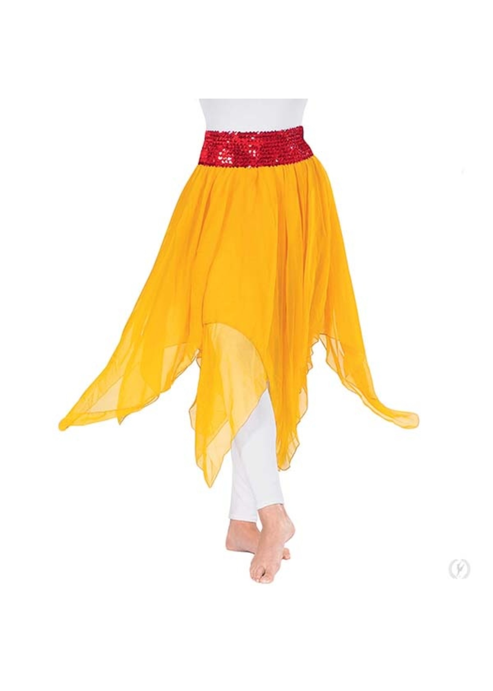 ET Sheer Devotion Double Layer Chiffon Drape and Skirt Praise Overlay