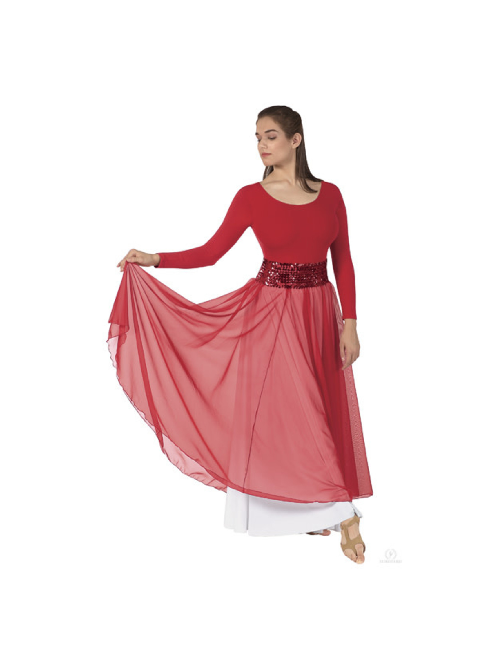 Sheer Devotion Chiffon Full Length Overlay Skirt