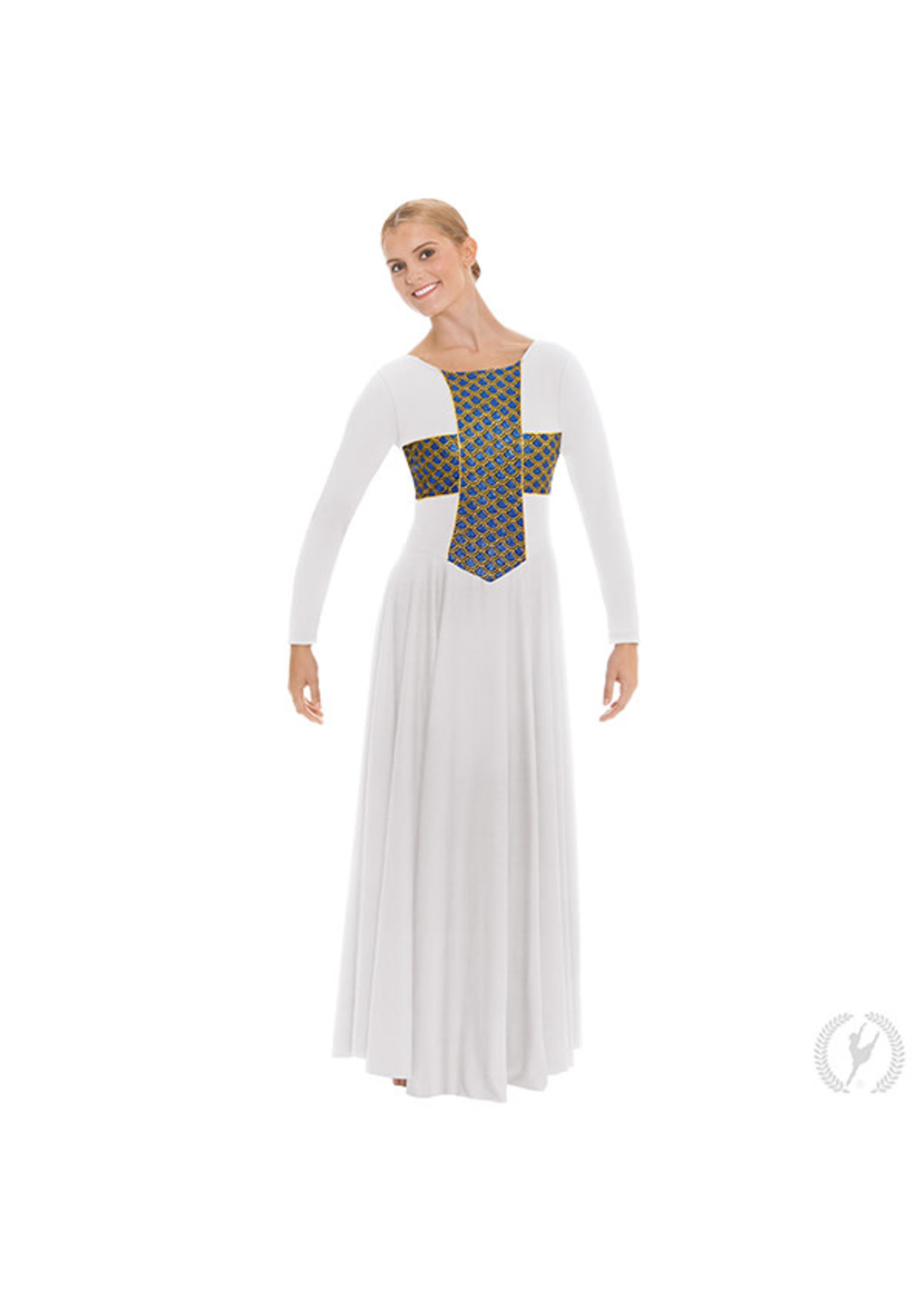 Blessed Grace Praise Dress with Glittery Cross
