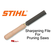 6-Inch Shaped File For Saw Sharpening – Fine Tooth, Rubber Grip, Deburring & Shaping Tool For Hand Saws & Pruning Blades